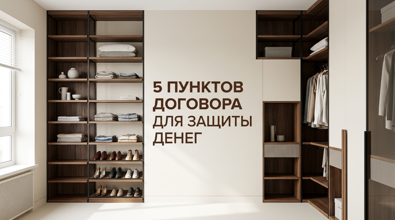 Подписание договора на мебель на заказ с образцами материалов и чертежами