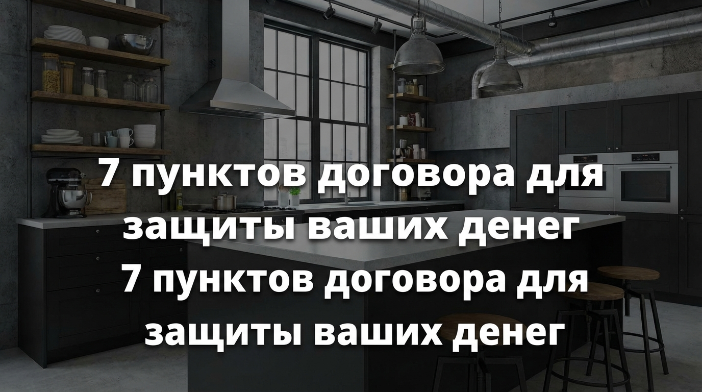 Подписание договора на покупку кухни на заказ, защита прав потребителя