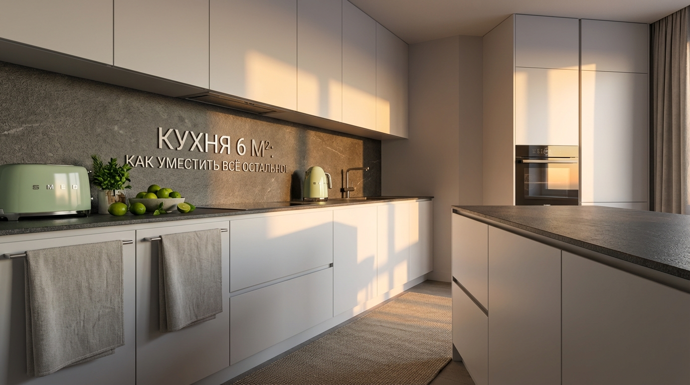 Интерьер кухни 6 кв м в хрущевке с умным хранением