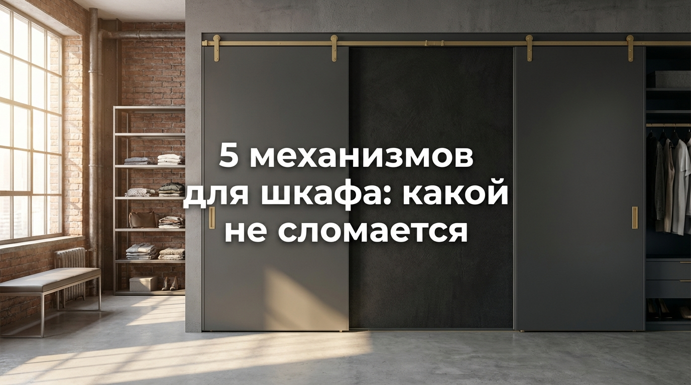 Различные типы открывания и фурнитура для шкафов: раздвижные и распашные системы