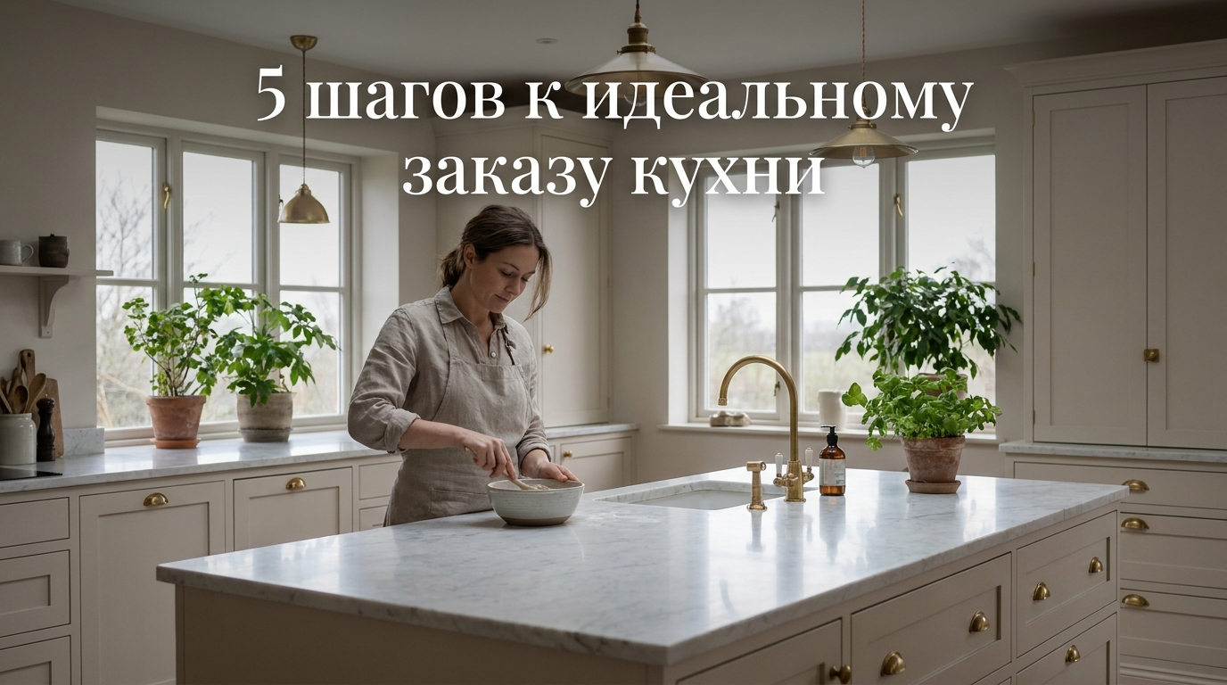 Инфографика 5 шагов процесса подбора ключевых поисковых запросов