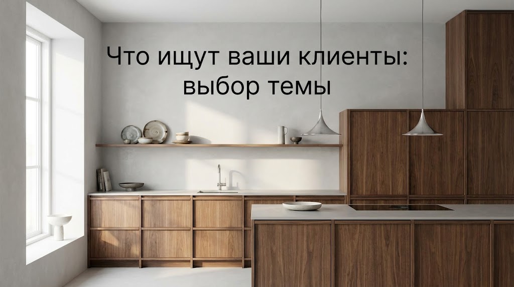 Методика подбора тем контента на основе анализа поисковых запросов пользователей