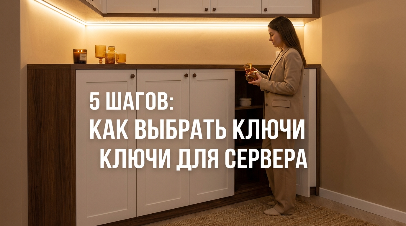 Инфографика со схемой поиска и подбора поисковых запросов для серверного оборудования