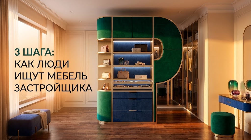 Инфографика процесса подбора ключевых слов в три этапа