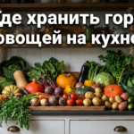Системы хранения свежих овощей на современной кухне для веганов и сыроедов