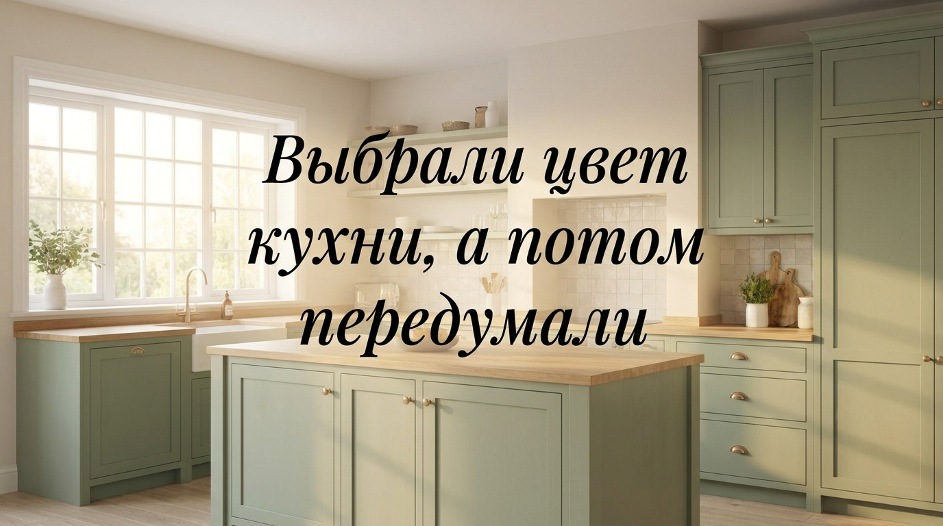 Современная кухня на заказ в процессе выбора цветовой палитры фасадов